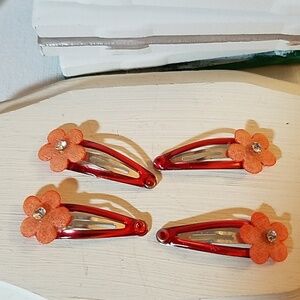 Flower Hair Keeper Barrette Set of 4